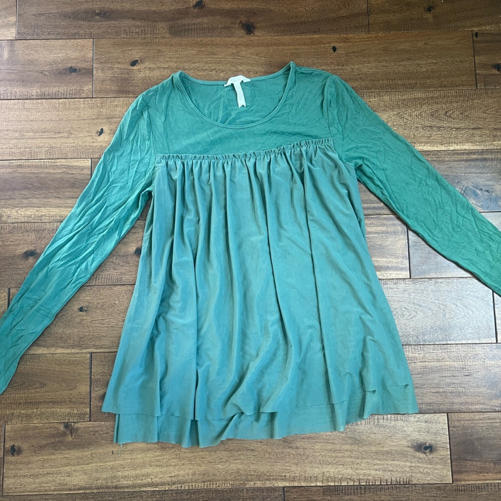 Green Matilda Jane A New Leaf layered long sleeve top